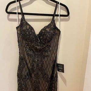 Lulu’s sequin black bodycon dress